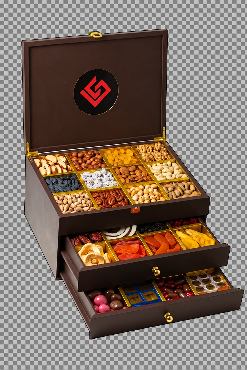 3 mərtəbəli 27 bölməli premium qutu