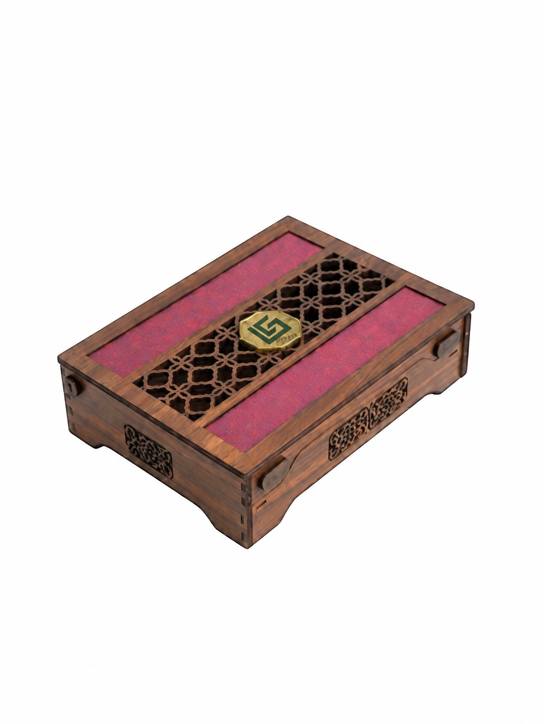 Oyma naxışlı premium MDF qutu