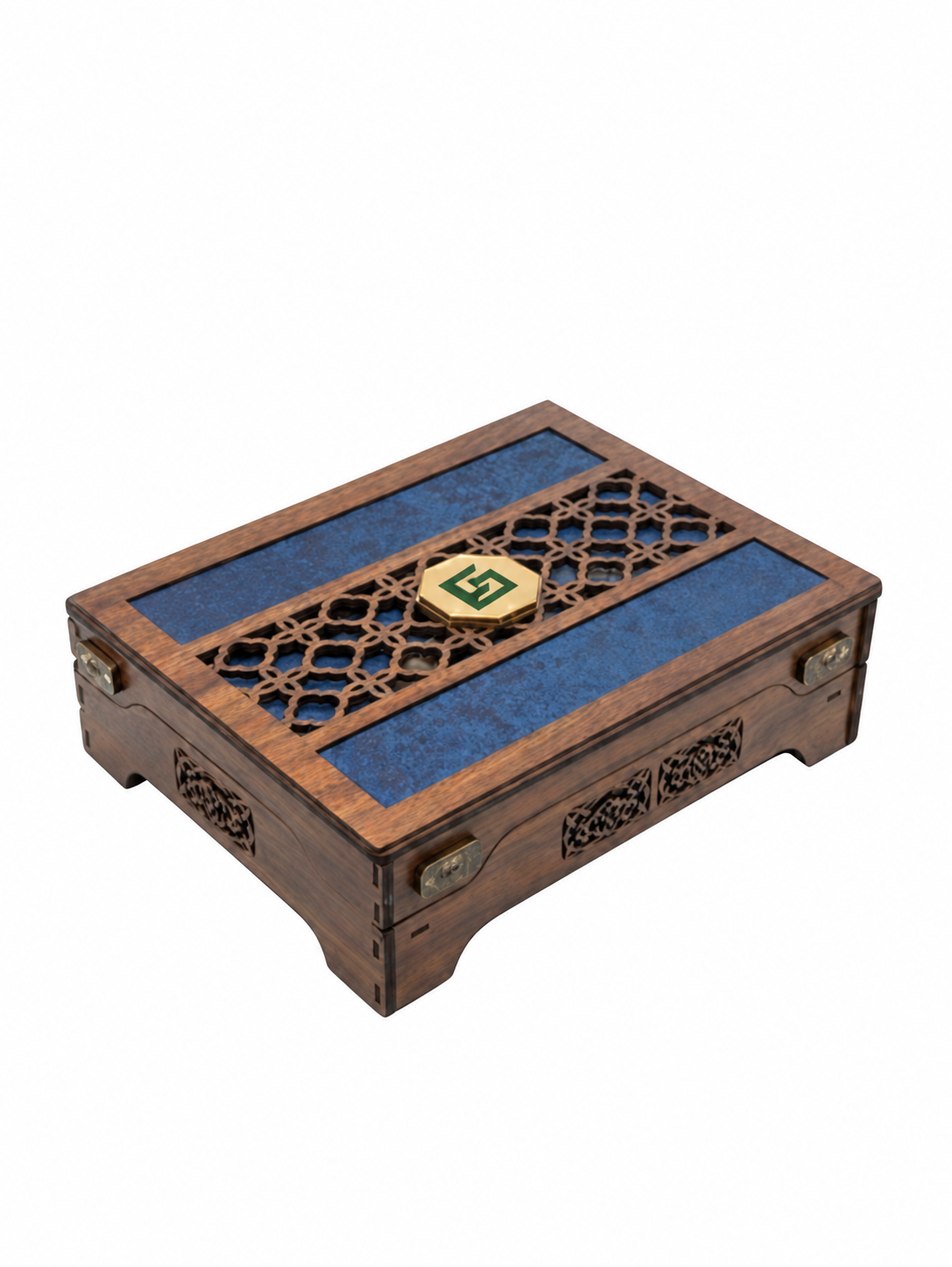 Oyma naxışlı premium MDF qutu