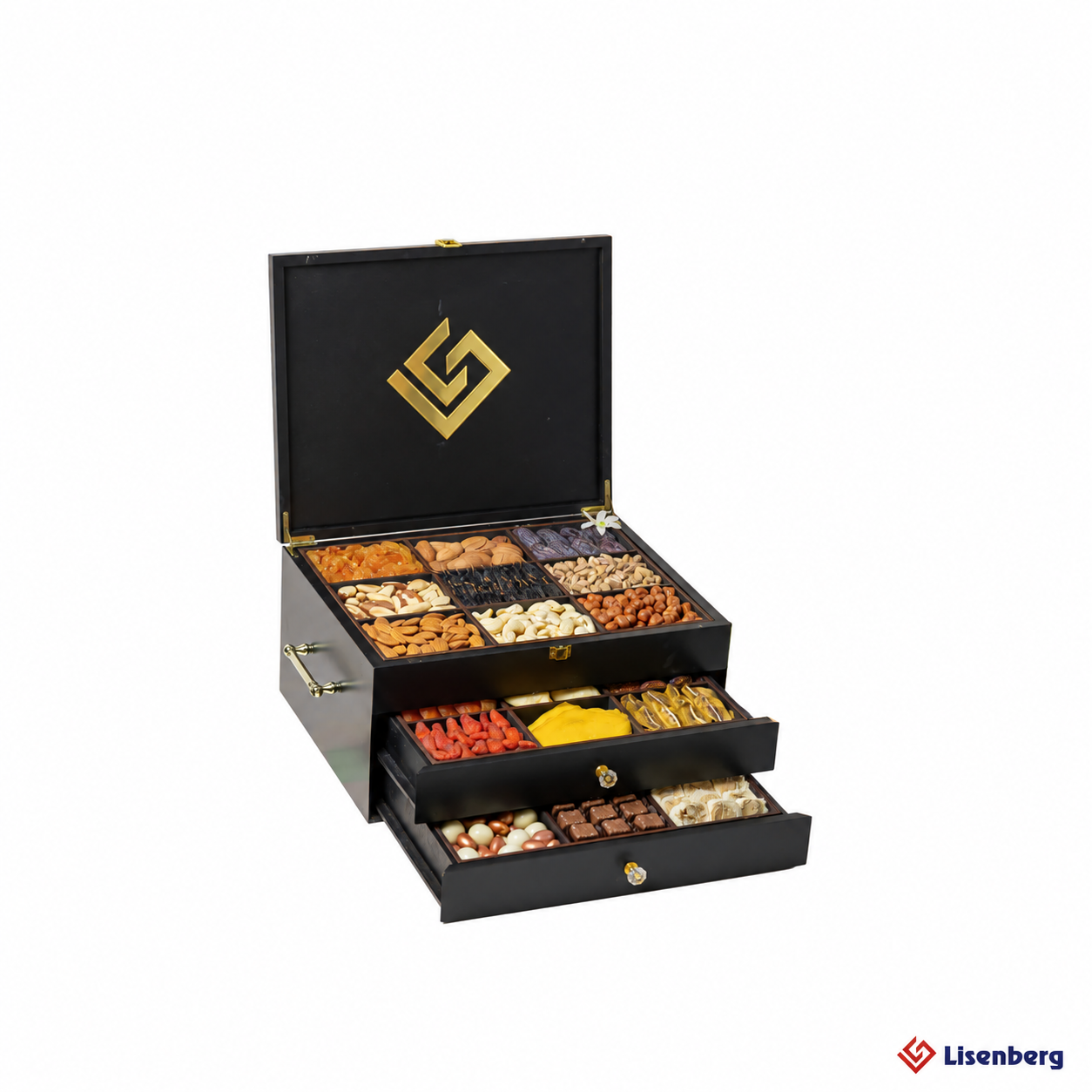 3 mərtəbəli 27 bölməli premium qutu